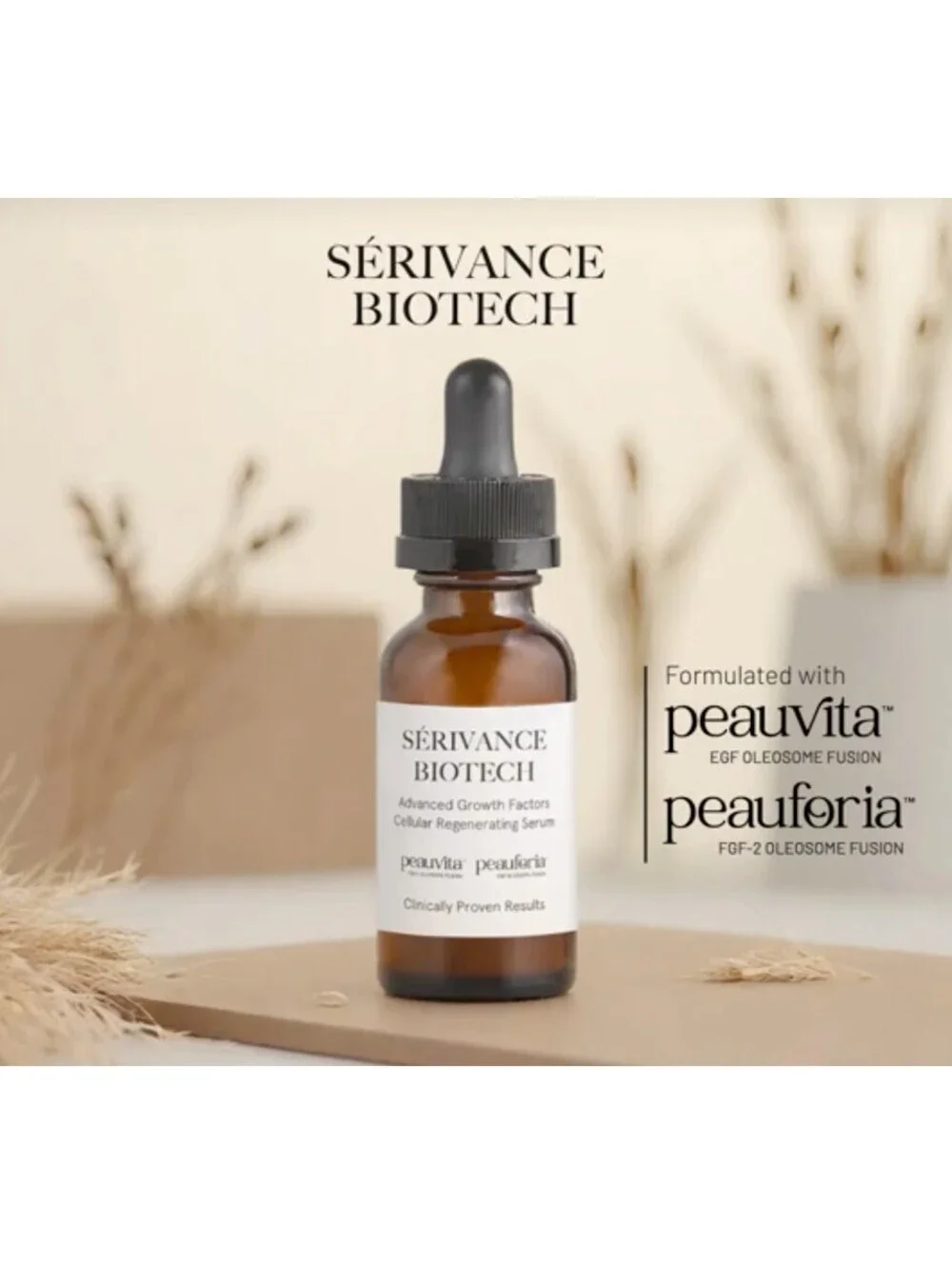 3-Pack Serivance Biotech Advanced Growth Factors Cellular Regenerating Serum
